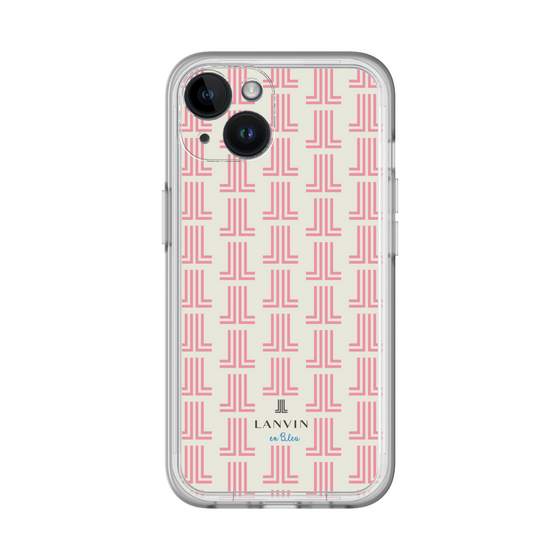 スリムプロテクションプレミアムケース［ LANVIN en Bleu Monogram Red - ランバン レッドモノグラム ］