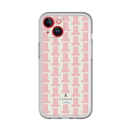 スリムプロテクションプレミアムケース［ LANVIN en Bleu Monogram Red - ランバン レッドモノグラム ］
