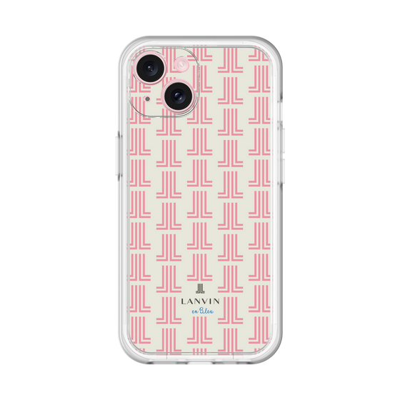 スリムプロテクションプレミアムケース［ LANVIN en Bleu Monogram Red - ランバン レッドモノグラム ］