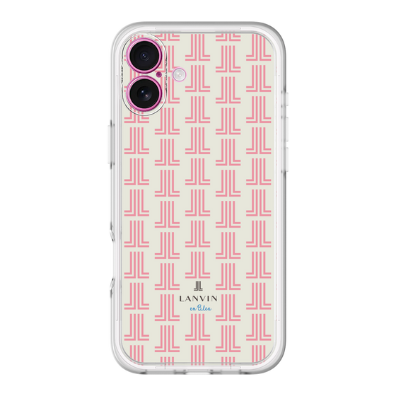 スリムプロテクションプレミアムケース［ LANVIN en Bleu Monogram Red - ランバン レッドモノグラム ］