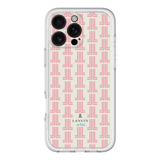 スリムプロテクションプレミアムケース［ LANVIN en Bleu Monogram Red - ランバン レッドモノグラム ］