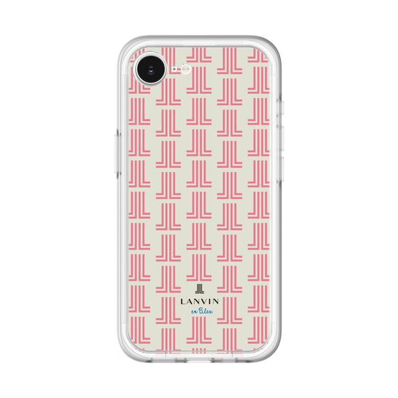 スリムプロテクションプレミアムケース［ LANVIN en Bleu Monogram Red - ランバン レッドモノグラム ］