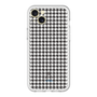 スリムプロテクションプレミアムケース［ Houndstooth Pattern Black with LANVIN en Bleu logo- ランバン 千鳥格子柄 ブラック ］