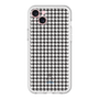 スリムプロテクションプレミアムケース［ Houndstooth Pattern Black with LANVIN en Bleu logo- ランバン 千鳥格子柄 ブラック ］