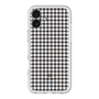 スリムプロテクションプレミアムケース［ Houndstooth Pattern Black with LANVIN en Bleu logo- ランバン 千鳥格子柄 ブラック ］