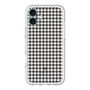 スリムプロテクションプレミアムケース［ Houndstooth Pattern Black with LANVIN en Bleu logo- ランバン 千鳥格子柄 ブラック ］