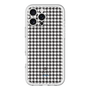 スリムプロテクションプレミアムケース［ Houndstooth Pattern Black with LANVIN en Bleu logo- ランバン 千鳥格子柄 ブラック ］