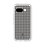 スリムプロテクションプレミアムケース［ Houndstooth Pattern Black with LANVIN en Bleu logo- ランバン 千鳥格子柄 ブラック ］