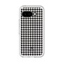 スリムプロテクションプレミアムケース［ Houndstooth Pattern Black with LANVIN en Bleu logo- ランバン 千鳥格子柄 ブラック ］