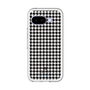 スリムプロテクションプレミアムケース［ Houndstooth Pattern Black with LANVIN en Bleu logo- ランバン 千鳥格子柄 ブラック ］