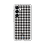 スリムプロテクションプレミアムケース［ Houndstooth Pattern Black with LANVIN en Bleu logo- ランバン 千鳥格子柄 ブラック ］