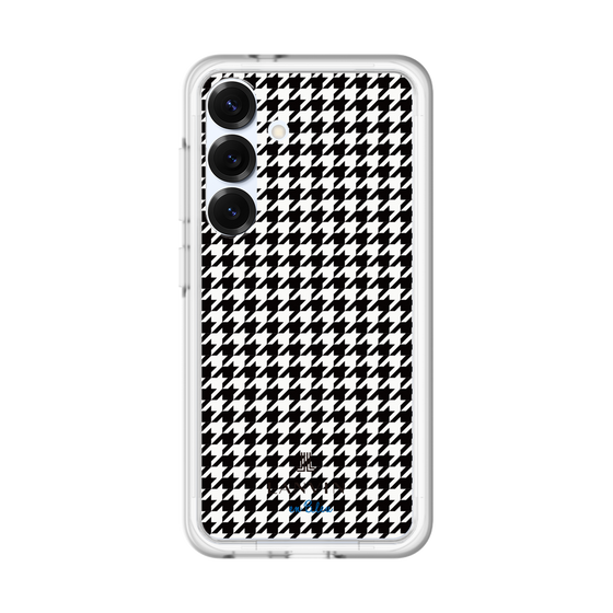 スリムプロテクションプレミアムケース［ Houndstooth Pattern Black with LANVIN en Bleu logo- ランバン 千鳥格子柄 ブラック ］
