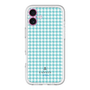 スリムプロテクションプレミアムケース［ Houndstooth Pattern Blue with LANVIN en Bleu logo- ランバン 千鳥格子柄 ブルー ］