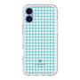 スリムプロテクションプレミアムケース［ Houndstooth Pattern Blue with LANVIN en Bleu logo- ランバン 千鳥格子柄 ブルー ］