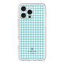 スリムプロテクションプレミアムケース［ Houndstooth Pattern Blue with LANVIN en Bleu logo- ランバン 千鳥格子柄 ブルー ］