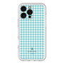 スリムプロテクションプレミアムケース［ Houndstooth Pattern Blue with LANVIN en Bleu logo- ランバン 千鳥格子柄 ブルー ］