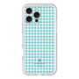 スリムプロテクションプレミアムケース［ Houndstooth Pattern Blue with LANVIN en Bleu logo- ランバン 千鳥格子柄 ブルー ］