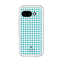 スリムプロテクションプレミアムケース［ Houndstooth Pattern Blue with LANVIN en Bleu logo- ランバン 千鳥格子柄 ブルー ］