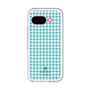 スリムプロテクションプレミアムケース［ Houndstooth Pattern Blue with LANVIN en Bleu logo- ランバン 千鳥格子柄 ブルー ］