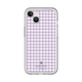 スリムプロテクションプレミアムケース［ Houndstooth Pattern Purple -with LANVIN en Bleu logo ランバン 千鳥格子柄 パープル ］