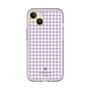 スリムプロテクションプレミアムケース［ Houndstooth Pattern Purple -with LANVIN en Bleu logo ランバン 千鳥格子柄 パープル ］