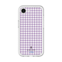スリムプロテクションプレミアムケース［ Houndstooth Pattern Purple -with LANVIN en Bleu logo ランバン 千鳥格子柄 パープル ］