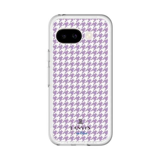 スリムプロテクションプレミアムケース［ Houndstooth Pattern Purple -with LANVIN en Bleu logo ランバン 千鳥格子柄 パープル ］