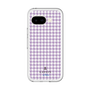 スリムプロテクションプレミアムケース［ Houndstooth Pattern Purple -with LANVIN en Bleu logo ランバン 千鳥格子柄 パープル ］