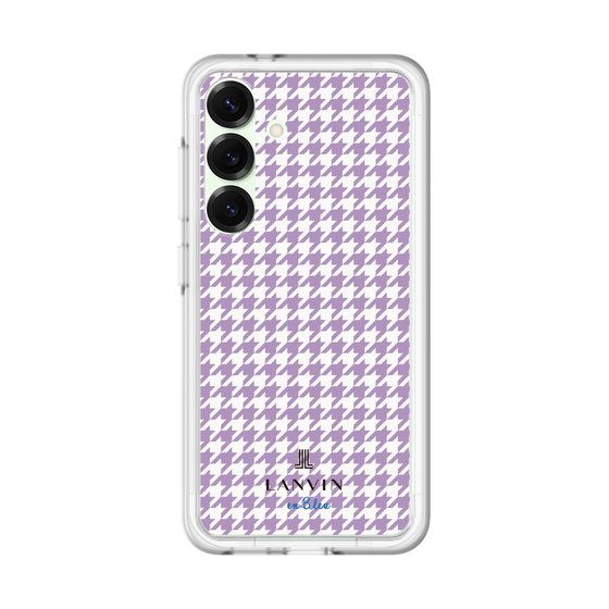 スリムプロテクションプレミアムケース［ Houndstooth Pattern Purple -with LANVIN en Bleu logo ランバン 千鳥格子柄 パープル ］
