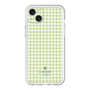 スリムプロテクションプレミアムケース［ Houndstooth Pattern Green with LANVIN en Bleu logo- ランバン 千鳥格子柄 グリーン ］