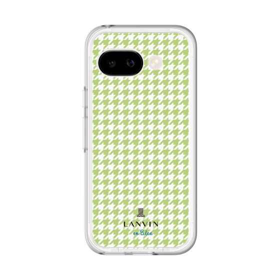 スリムプロテクションプレミアムケース［ Houndstooth Pattern Green with LANVIN en Bleu logo- ランバン 千鳥格子柄 グリーン ］