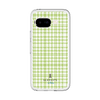スリムプロテクションプレミアムケース［ Houndstooth Pattern Green with LANVIN en Bleu logo- ランバン 千鳥格子柄 グリーン ］