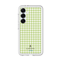 スリムプロテクションプレミアムケース［ Houndstooth Pattern Green with LANVIN en Bleu logo- ランバン 千鳥格子柄 グリーン ］