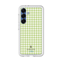 スリムプロテクションプレミアムケース［ Houndstooth Pattern Green with LANVIN en Bleu logo- ランバン 千鳥格子柄 グリーン ］