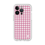 スリムプロテクションプレミアムケース［ Checkered Pink - ギンガムチェック ピンク ］