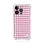 スリムプロテクションプレミアムケース［ Checkered Pink - ギンガムチェック ピンク ］