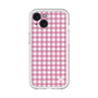 スリムプロテクションプレミアムケース［ Checkered Pink - ギンガムチェック ピンク ］