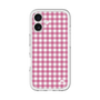 スリムプロテクションプレミアムケース［ Checkered Pink - ギンガムチェック ピンク ］