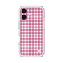 スリムプロテクションプレミアムケース［ Checkered Pink - ギンガムチェック ピンク ］