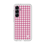 スリムプロテクションプレミアムケース［ Checkered Pink - ギンガムチェック ピンク ］