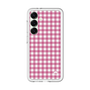 スリムプロテクションプレミアムケース［ Checkered Pink - ギンガムチェック ピンク ］