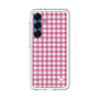 スリムプロテクションプレミアムケース［ Checkered Pink - ギンガムチェック ピンク ］