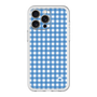 スリムプロテクションプレミアムケース［ Checkered Blue - ギンガムチェック ブルー ］