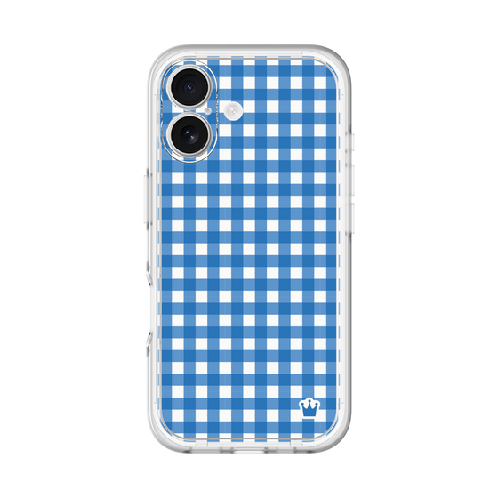 スリムプロテクションプレミアムケース［ Checkered Blue - ギンガムチェック ブルー ］