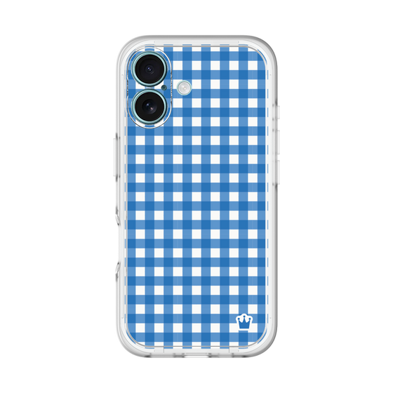 スリムプロテクションプレミアムケース［ Checkered Blue - ギンガムチェック ブルー ］