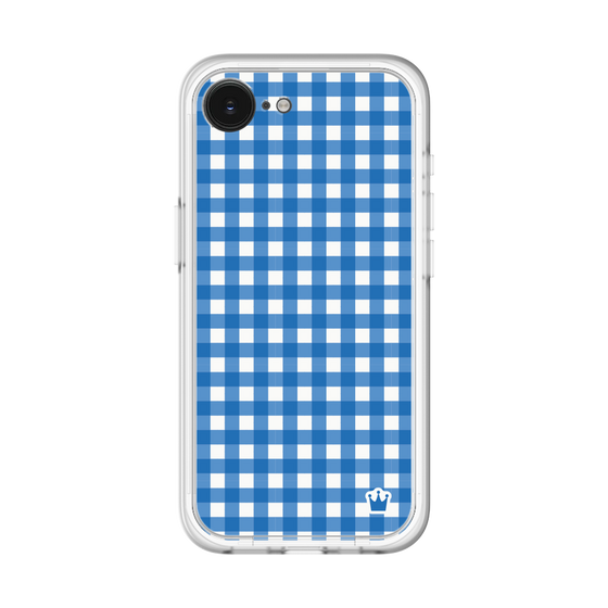 スリムプロテクションプレミアムケース［ Checkered Blue - ギンガムチェック ブルー ］