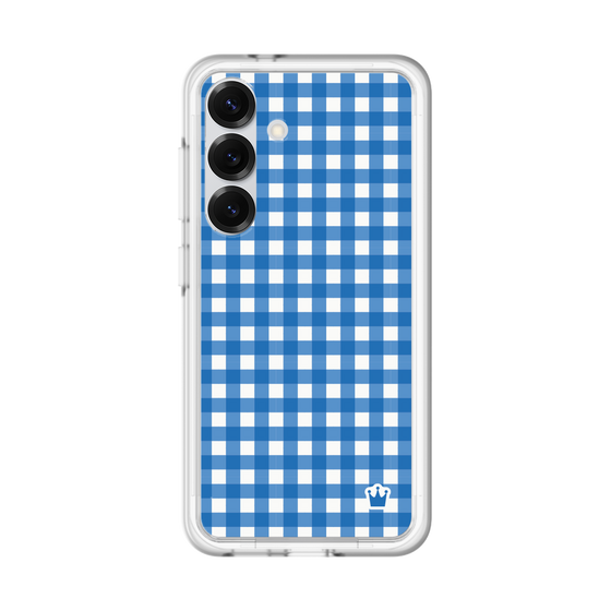 スリムプロテクションプレミアムケース［ Checkered Blue - ギンガムチェック ブルー ］