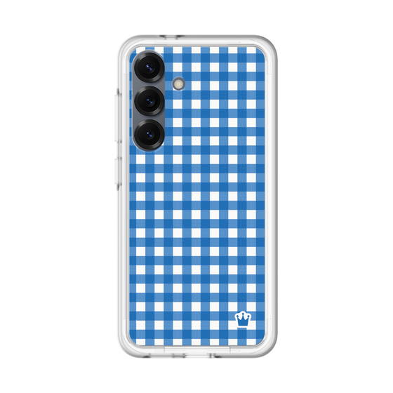 スリムプロテクションプレミアムケース［ Checkered Blue - ギンガムチェック ブルー ］