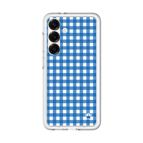 スリムプロテクションプレミアムケース［ Checkered Blue - ギンガムチェック ブルー ］