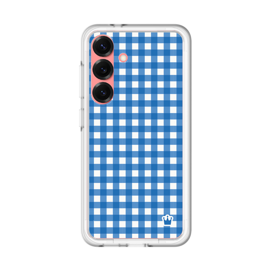 スリムプロテクションプレミアムケース［ Checkered Blue - ギンガムチェック ブルー ］